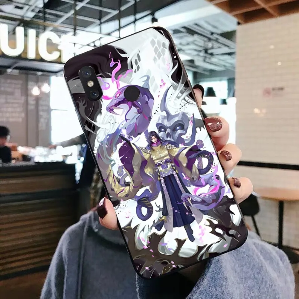 Funda de teléfono Onmyoji de dibujos animados para Xiaomi Mi 5X 8 9 10 11 12 Lite Pro 10T PocoX3pro PocoM3 Note 10 Pro Lite