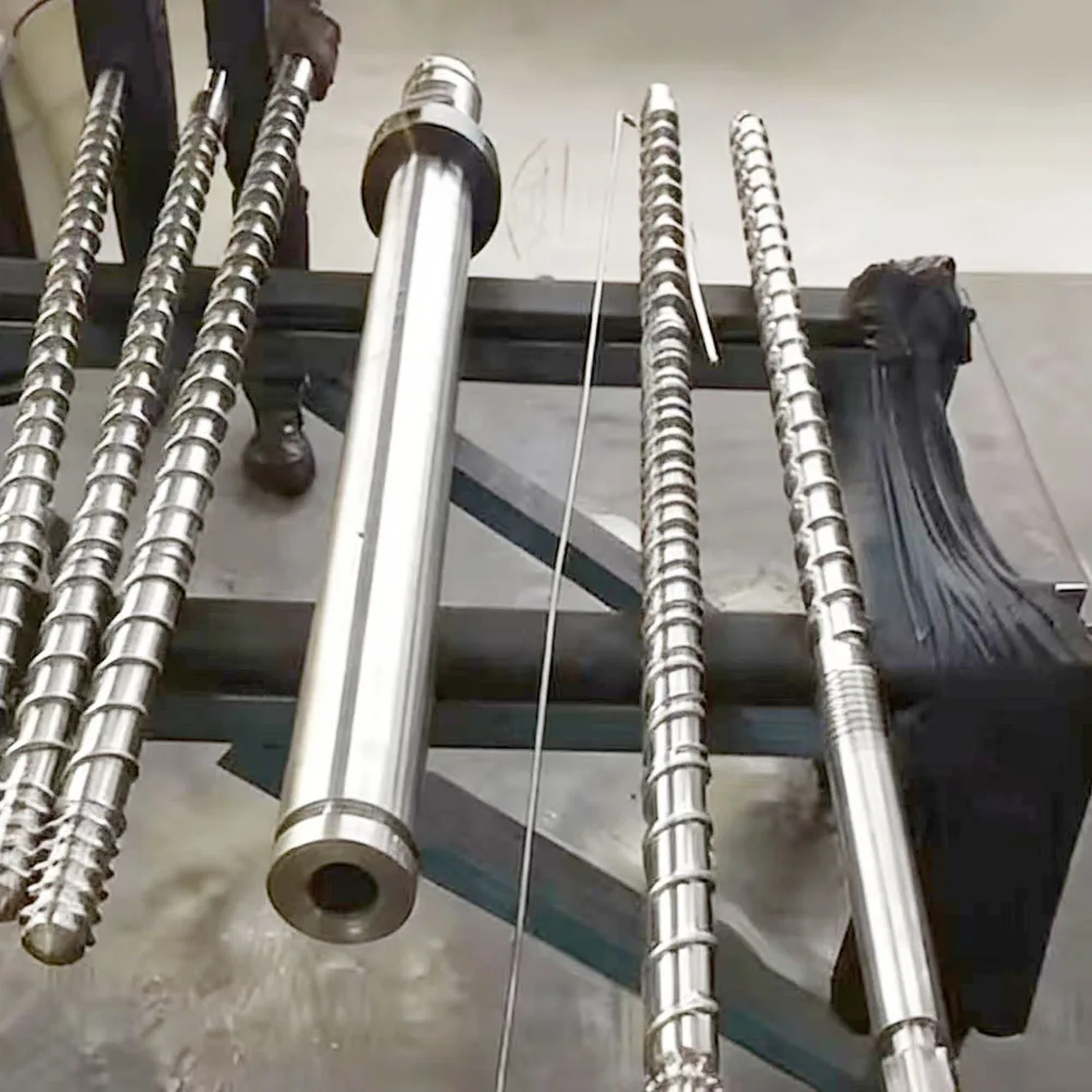 Custom-made corrosion-resistant bimetallic screws and barrels SACM645, 38CrMoAIA HRC 60 electroplated injection molding machines