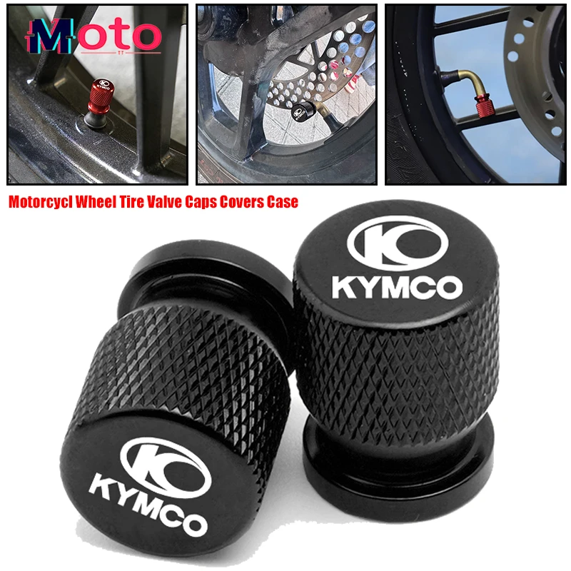 For KYMCO AK550 XCITING 250 300 350 400 400S 500 DownTown 125 300i Motorcycle Aluminium Wheel Tyre Valve Cap Air Port Cover Cap