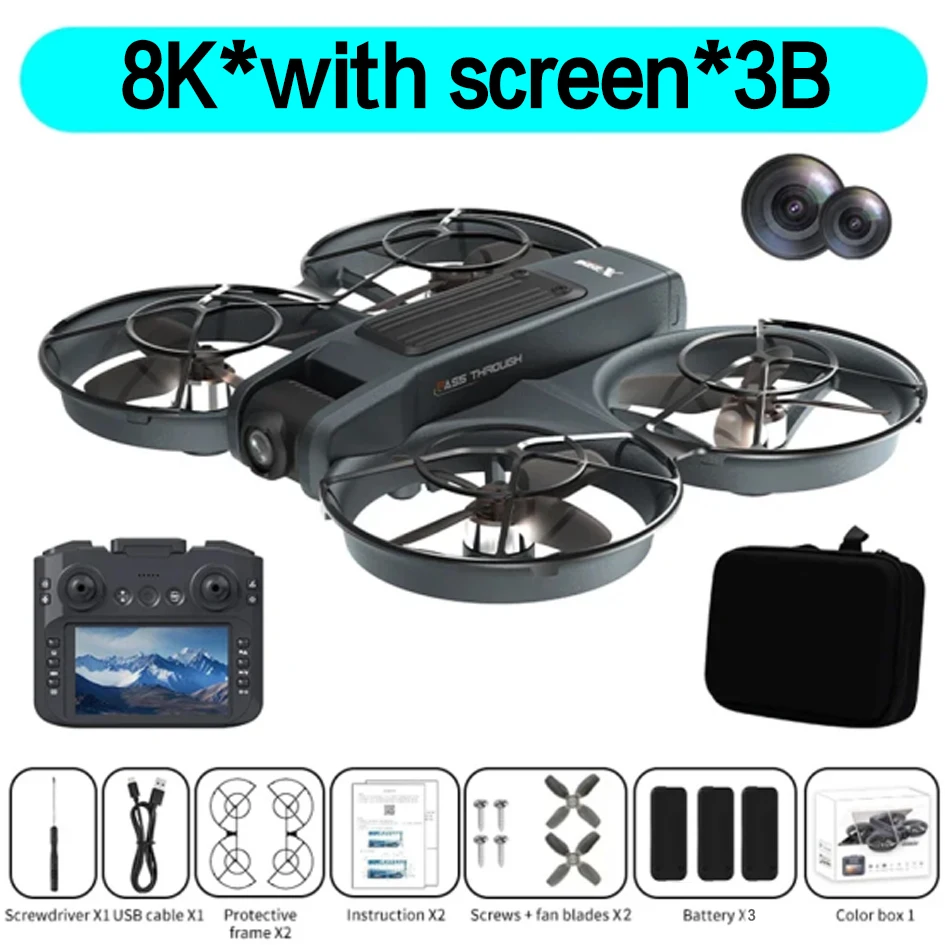 Xiaomi Mijia X226/X226VR Drone 4K Professional Dual Camera Brushless motor Optical Flow Avoidance Remote Control Quadcopter toys