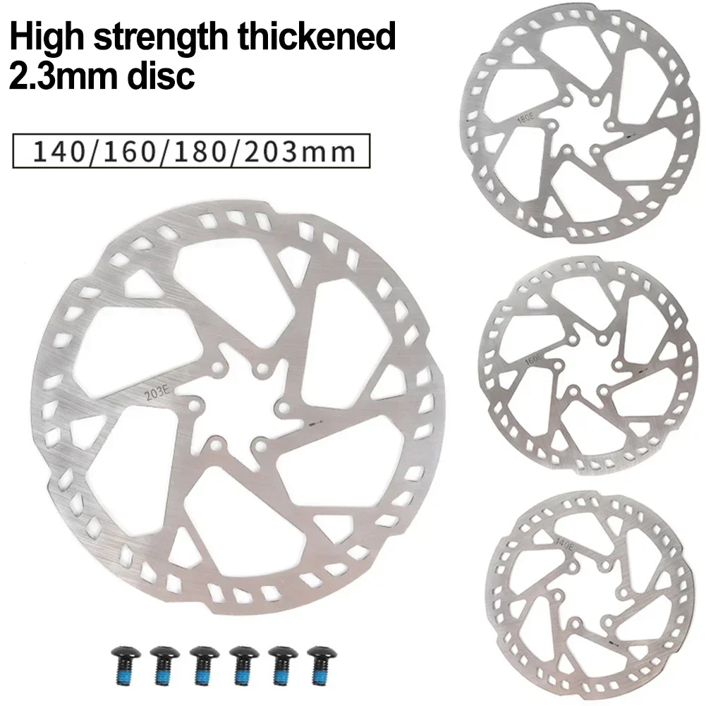 2PC Electric Bike Brake Discs Bicycle Brake 140mm/160mm/180mm/203mm Disc 2.3MM Thickness Brake Discs