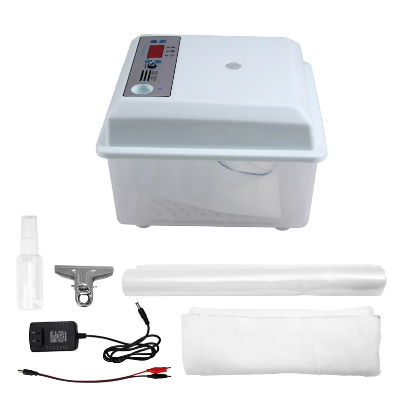 AT13 US Plug 20Pcs Egg Incubator Set For Small Scale Farming - Semi Automatic Chicken, Duck, Bird Egg Brooder
