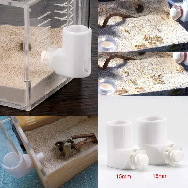 Ant Farm Externe Water Feeder Watertoevoer Gebied Waterbak voor Ant Anthill Mieren Nest Reageerbuis Drinkfles Ant House Gereedschap