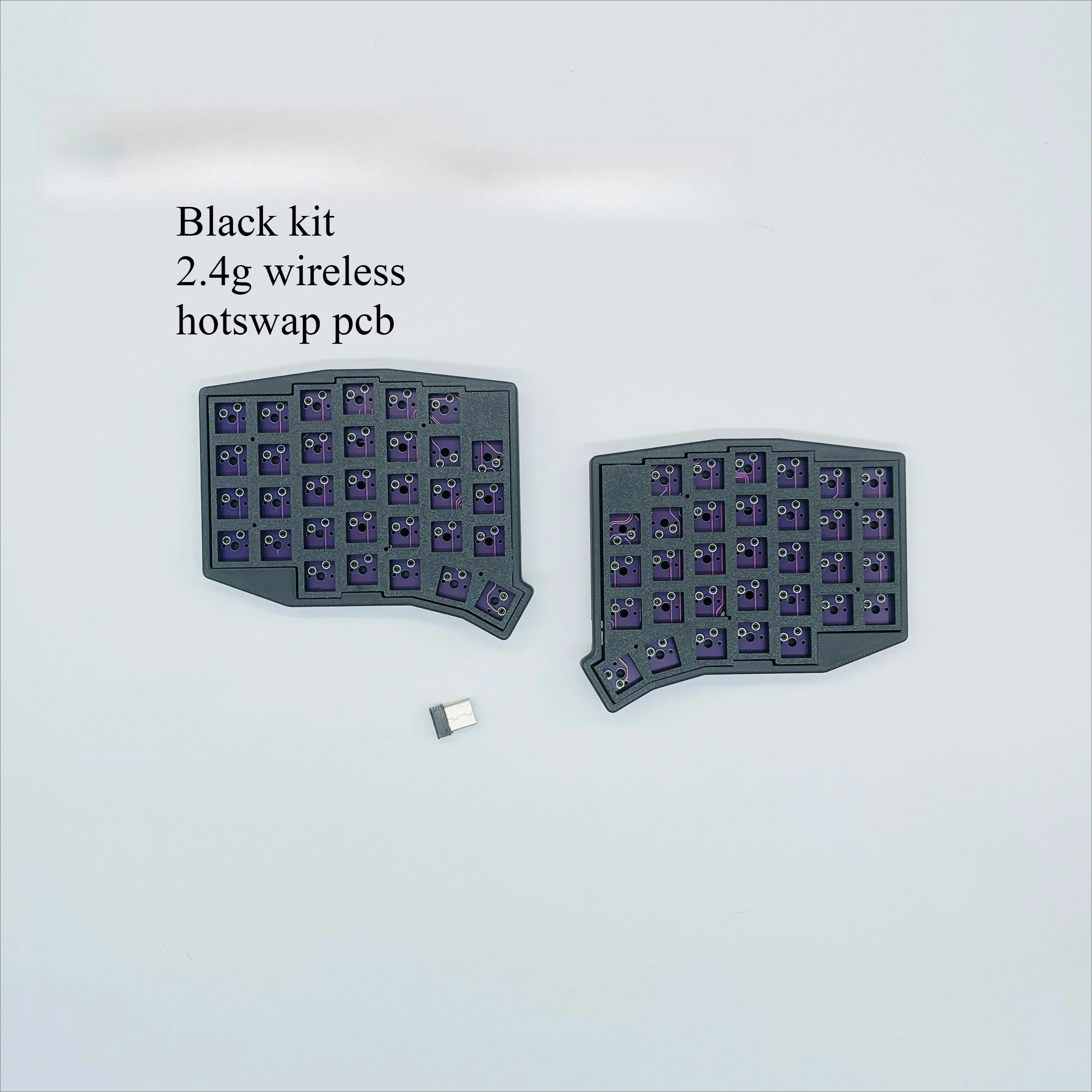 2.4g wireless hotswap mechanical keyboard split SOFLE kit ergo design VIAL remap mx switch sockets