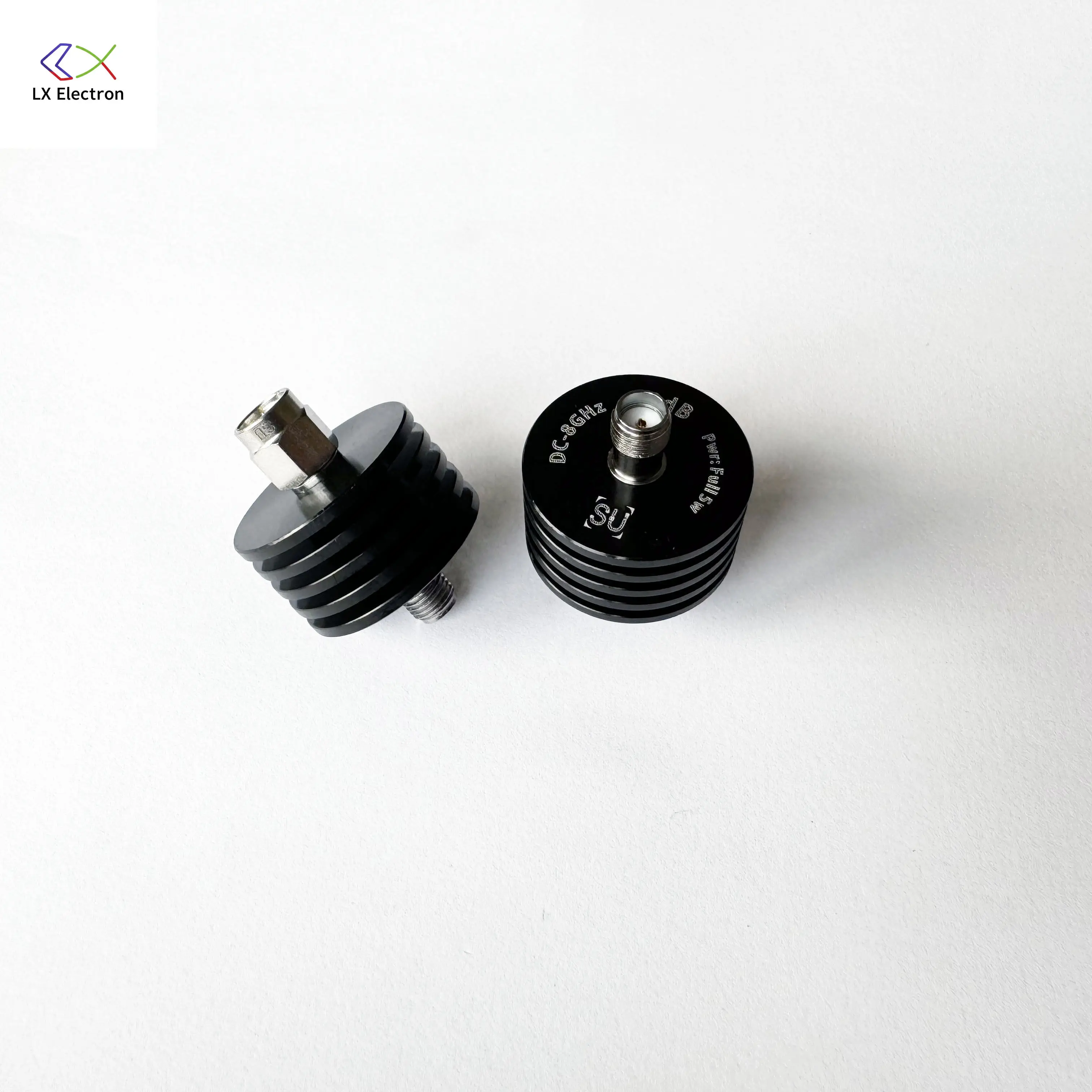 1-2 piezas de atenuador coaxial fijo SMA de 1-60dB; DC-8GHz; Potencia continua de 5W utilizable