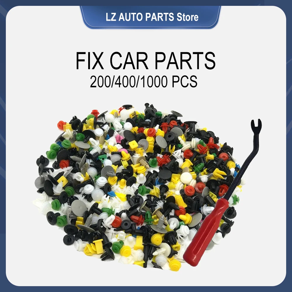 200/400/1000PCS 30 types of automotive universal plastic fasteners mixed set,rivet expansion bolt screws,For fix car parts