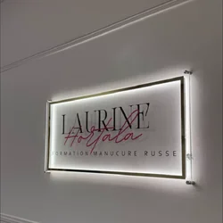 3D Custom Acrylic Business Logo Sign LED Salon Beauty Studio Sign Custom Mirror Logo Sign Office Wall Decoration