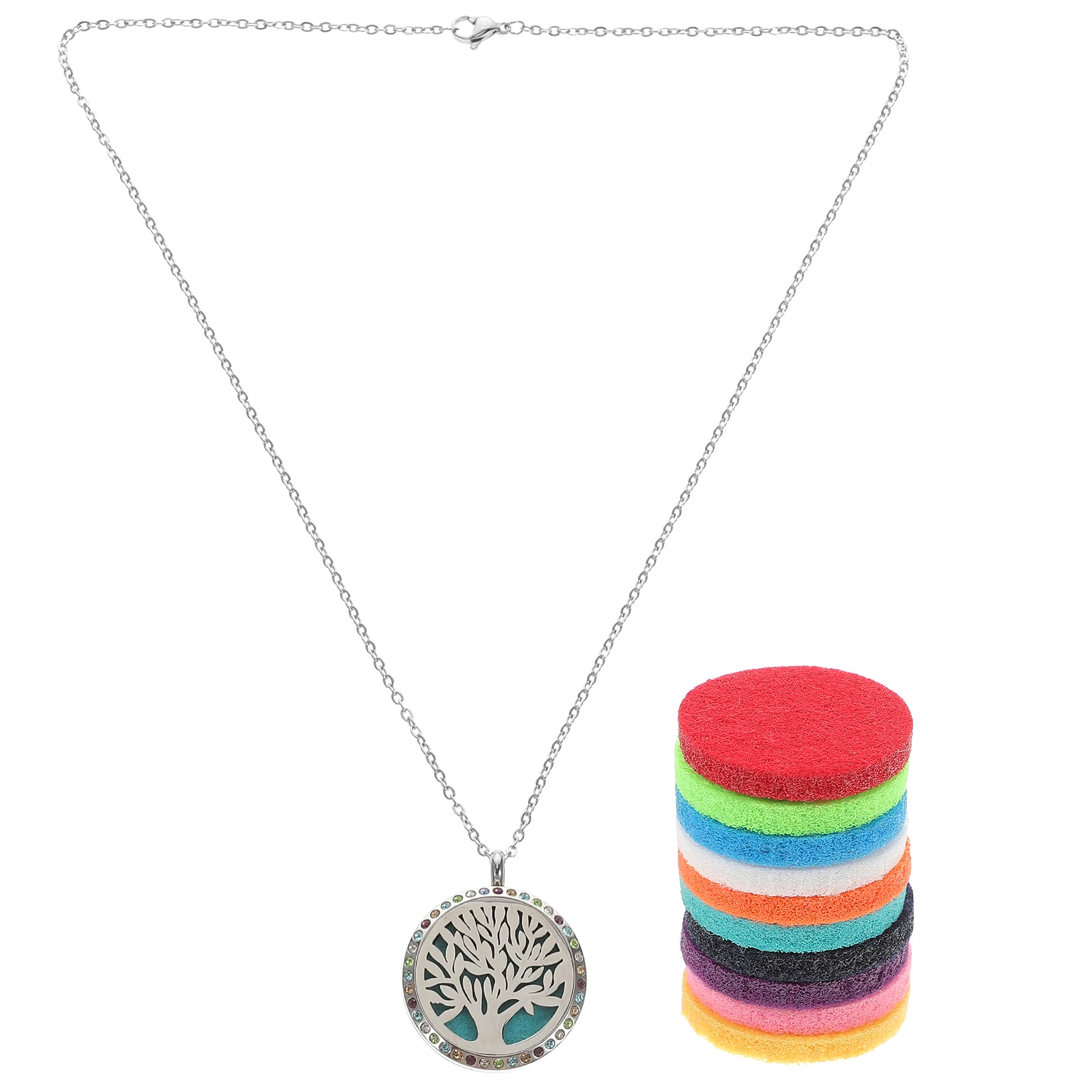 

Aromatic Aromatherapy Pendant Necklace Miss Stainless Steel Essential Oil Jewelry