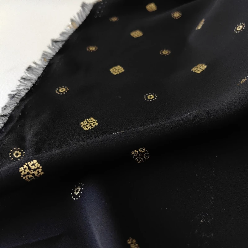 القنب الحرير الساخن ختم فستان مُزين بطباعة النسيج الربيع والخريف منتجات جديدة معلقة لا اختراق نسيج قميص هانفو #5