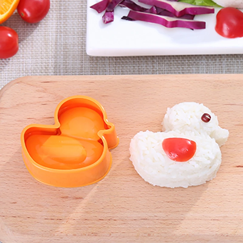 1PC Children's Cartoon Cute Duck Rice Ball Shape DIY Sushi Mold Moon Cake Tool Kitchen Accessories Cooking Gadgets