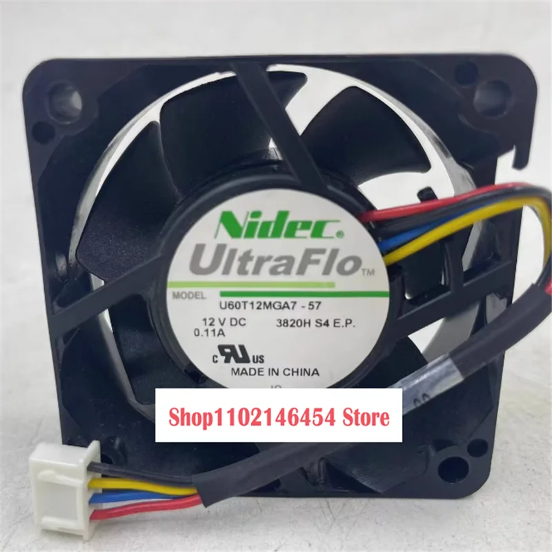 

1 шт. для U60T12MGA7-57 DC 12 В 0,11 А 60x60x25 мм 4-проводной охлаждающий вентилятор
