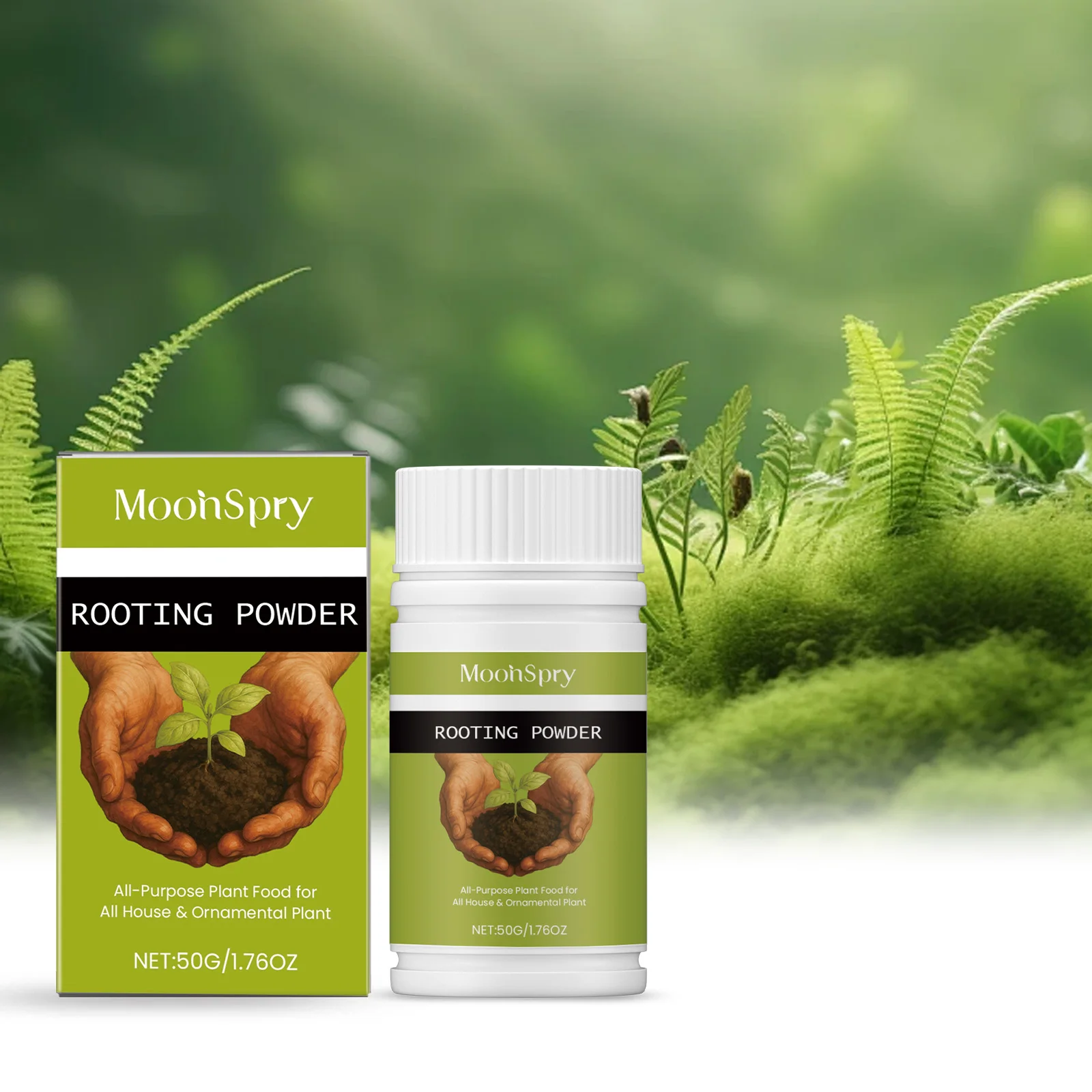 Moonspry Fast Rooting Powder Universal Plant Root Hormone Rapid Root Growth for Cuttings Hydroponics Promote Root Health Growth