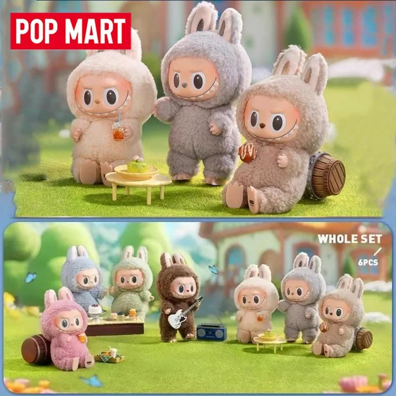 POP MART Kawaii Exciting Macaron Blind Box The Monsters Vinyl Doll Pendant Guess Bag Collectible Toy Holiday Gift