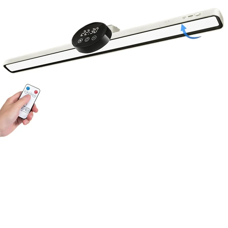 

LED desk lamp Long strip lamp Learning dedicated clock display Filling light Magnetic desk Dormitory reading
