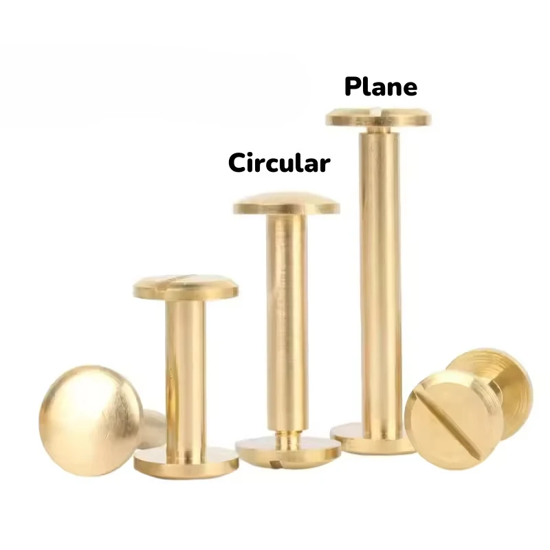 M4 النحاس الصلبة ملزمة شيكاغو مسامير حزام المسمار مسمار المسامير لألبوم الصور الجلود الحرفية حزام المحفظة السحابات