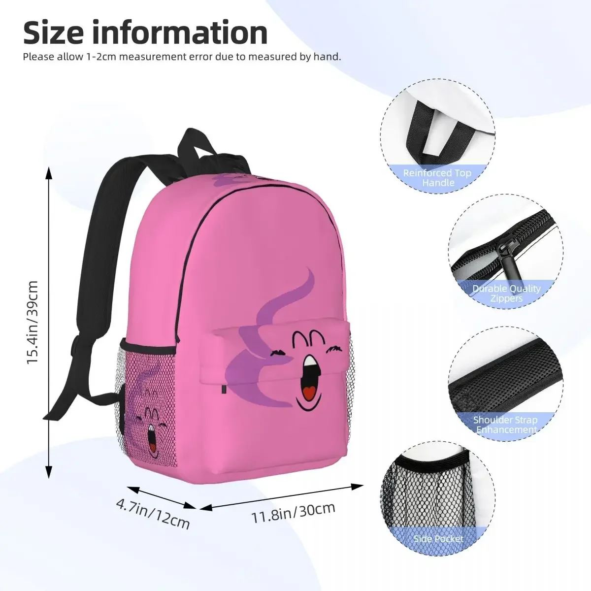 حقيبة ظهر Dr Slump Arale's Pink Poop رائجة البيع Daypack سعة كبيرة للأولاد والبنات حقيبة كتب حقائب كتف للرجال والنساء حقيبة مدرسية