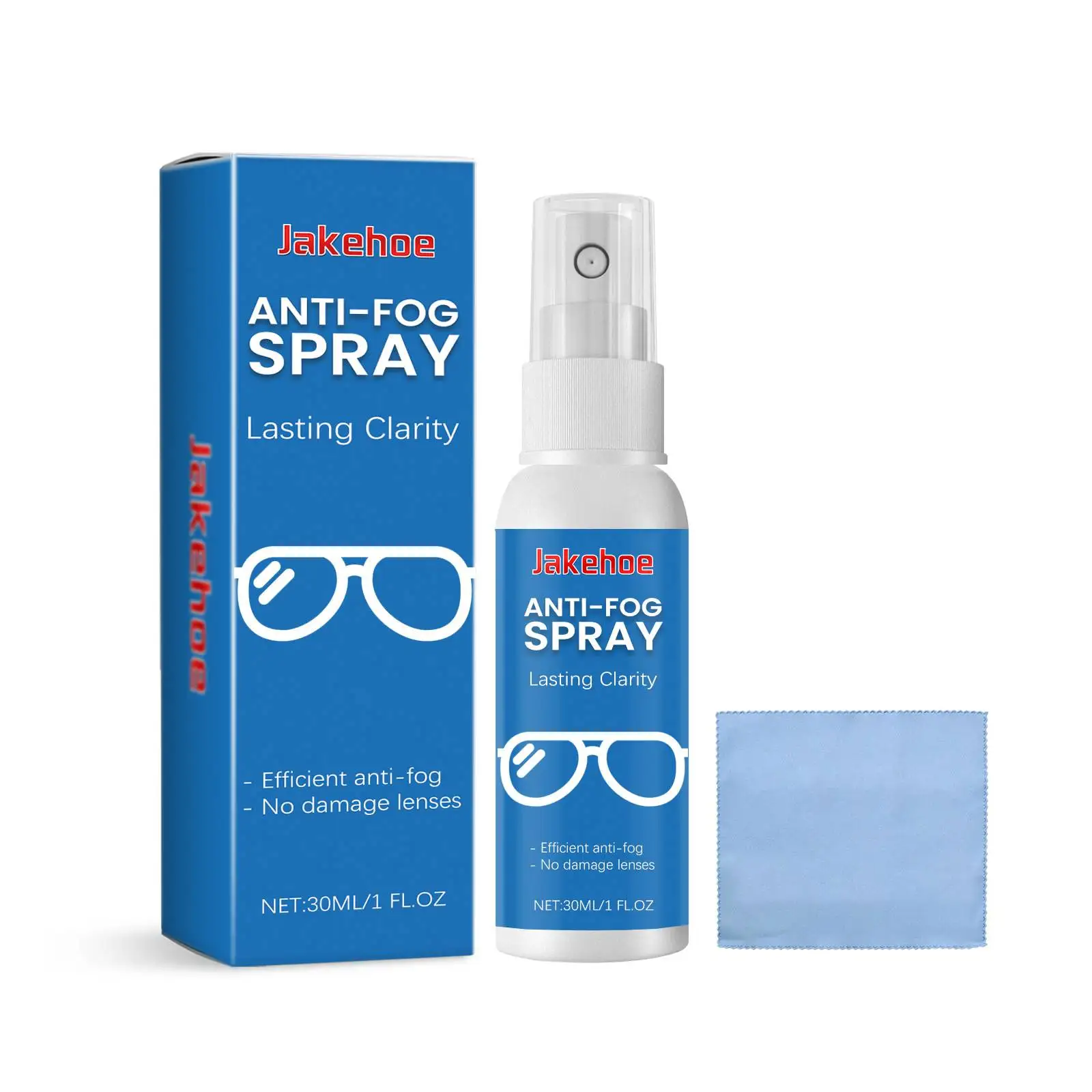 Eyeglass Lens Cleaner Spray Scratch Removal Portable Eyeglass Cleaning Accessories Fog Free Cleaning Spray for All Lenses