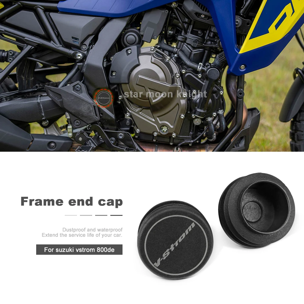 Frame End Cap For Suzuki V-STROM 800 DE VStrom 800DE Motorcycle Body Frame Hole Cover Caps Plug Decorative