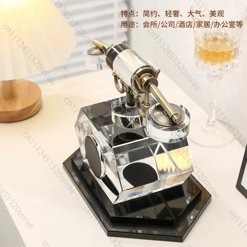 Chinese Neoclassical Retro Crystal Decorative Ornament for Model Room Home Living Room Table Coffee Table Soft Decoration
