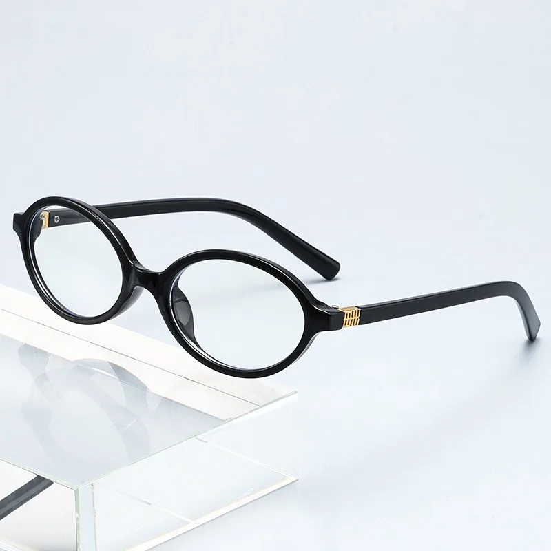 패션 작은 타원형 레오파드 선글라스 여성 사랑스러운 Ins 메이크업 없음 안티 블루 라이트... - 5