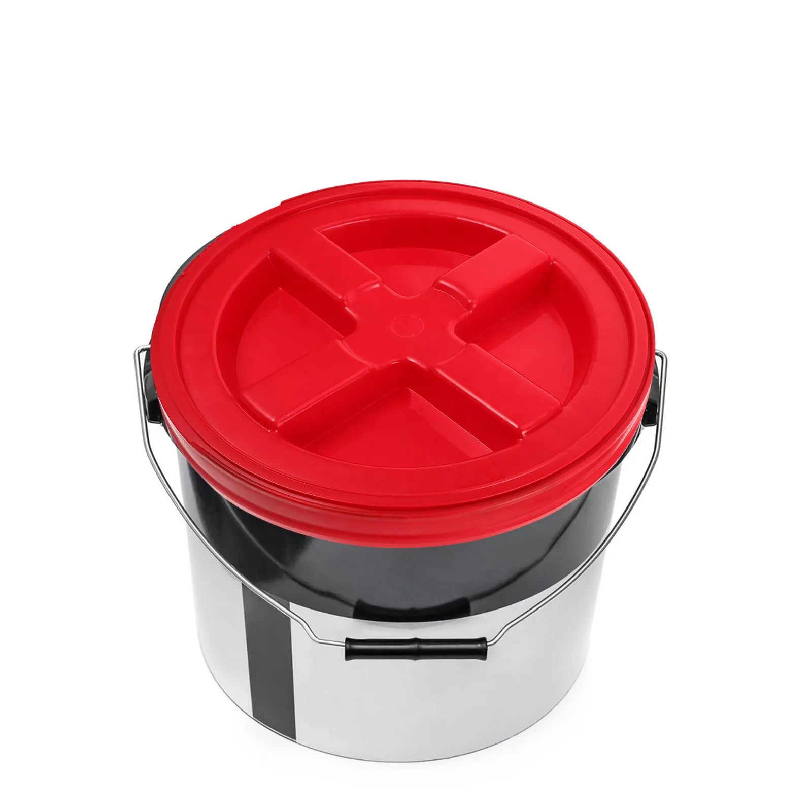Robust Car Wash Bucket Lid Extra-Thick Plastic Construction for Gallon Jugs Secure Sealing Convenient Access Reusable Water