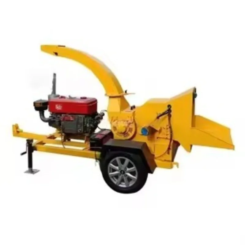 

Mobile Wood Chipping Crusher Garden Automatic Feeding New Straw Bamboo Rattan Multifunctional Crusher
