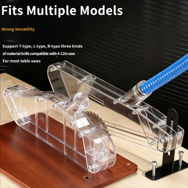 Table Sawing Protective Guard Cover for Woodworking Transparency Plastic Guard Electric Circular Sawing Support Accessories M4YD