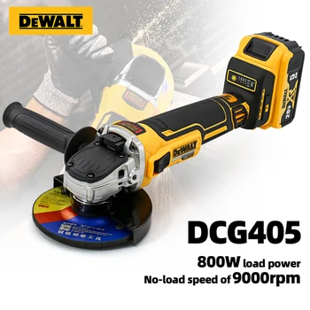 Dewalt 20 V Pil DCG405 125mm M14 Fırçasız Açı Öğütücü Parlatma Kesme Makinesi Akülü Elektrikli Açı Öğütücü Güç Aracı