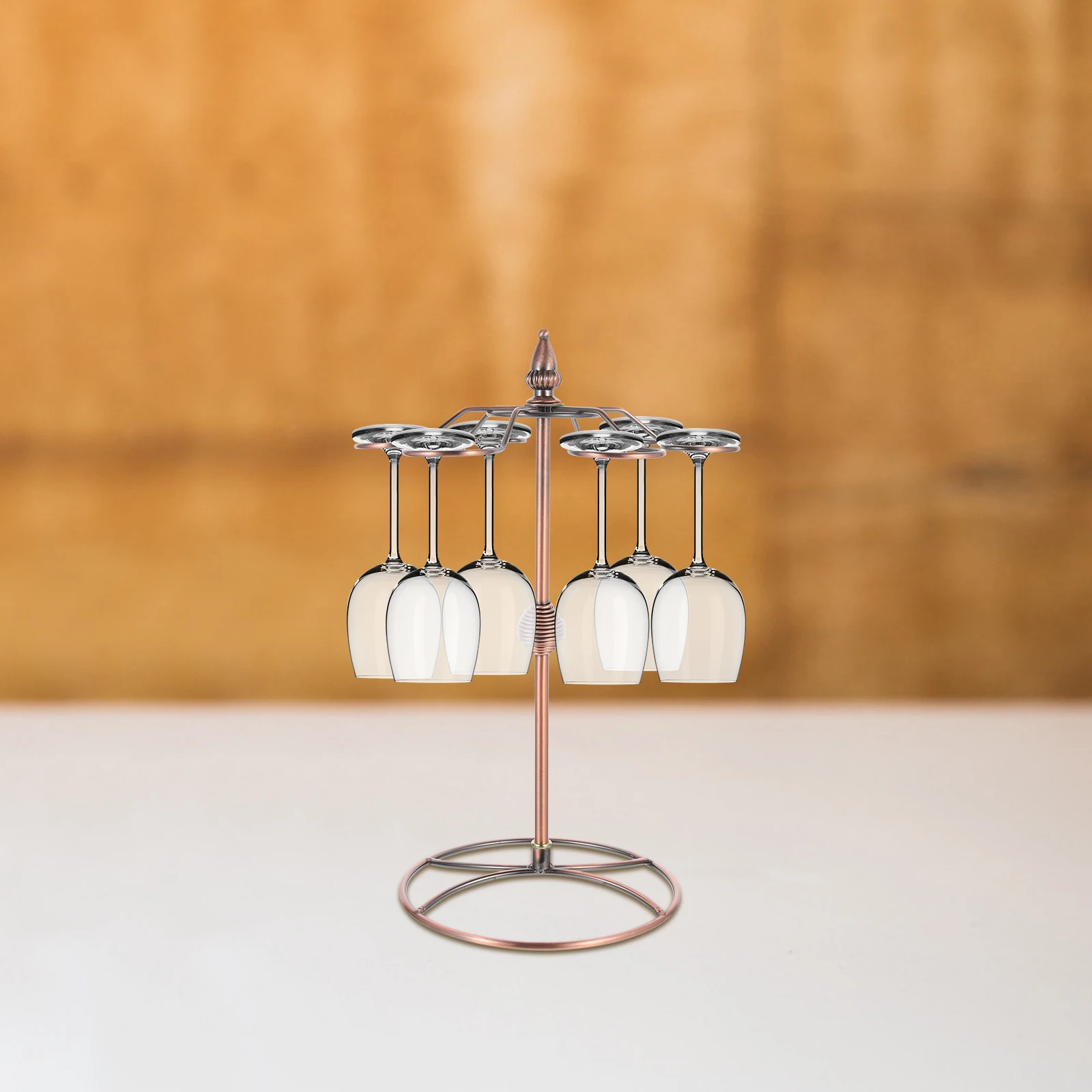 

Rack Freestanding Floor Glass Metal Bottle Coat Hanger Hanging Goblet Holder