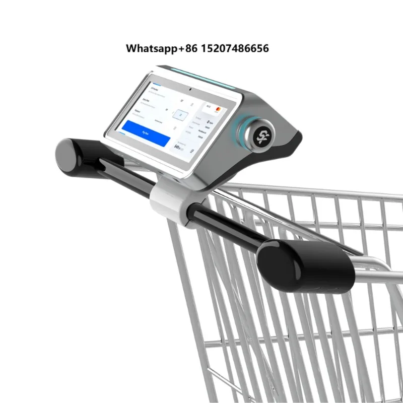 All-in-One Smart Shopping Cart POS Terminal NFC Bluetooth USB QR Code Scanning WiFi Supermarket Windows Price Checker Scanner