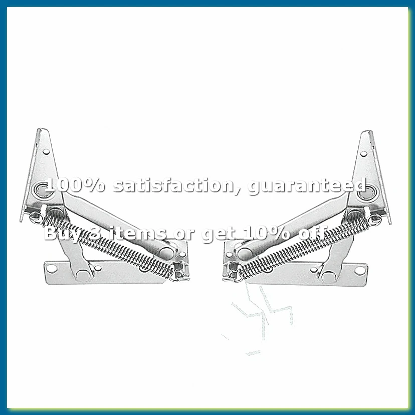 2Pcs Folding Sofa Bed Spring Hinge 10KG 80 Degree Cabinet Door Lift Up Stay Flap Top Support Hinges for Cabinet Doors-A62I