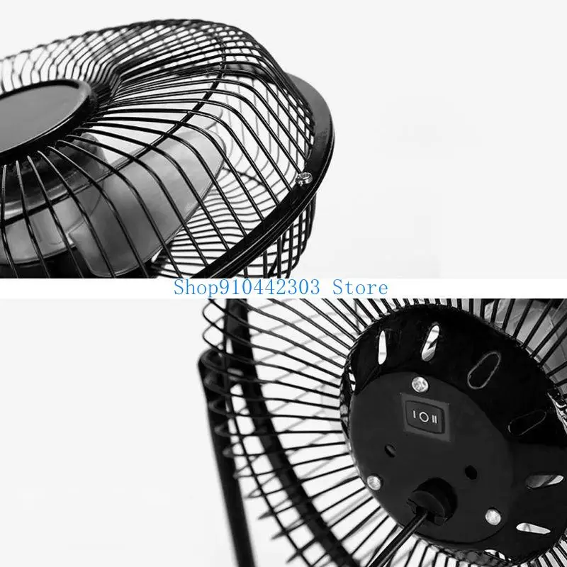 652F Desktop Wrought Iron Mute for Fresh Air Portable USB Powered Fan Cooler Outdoor