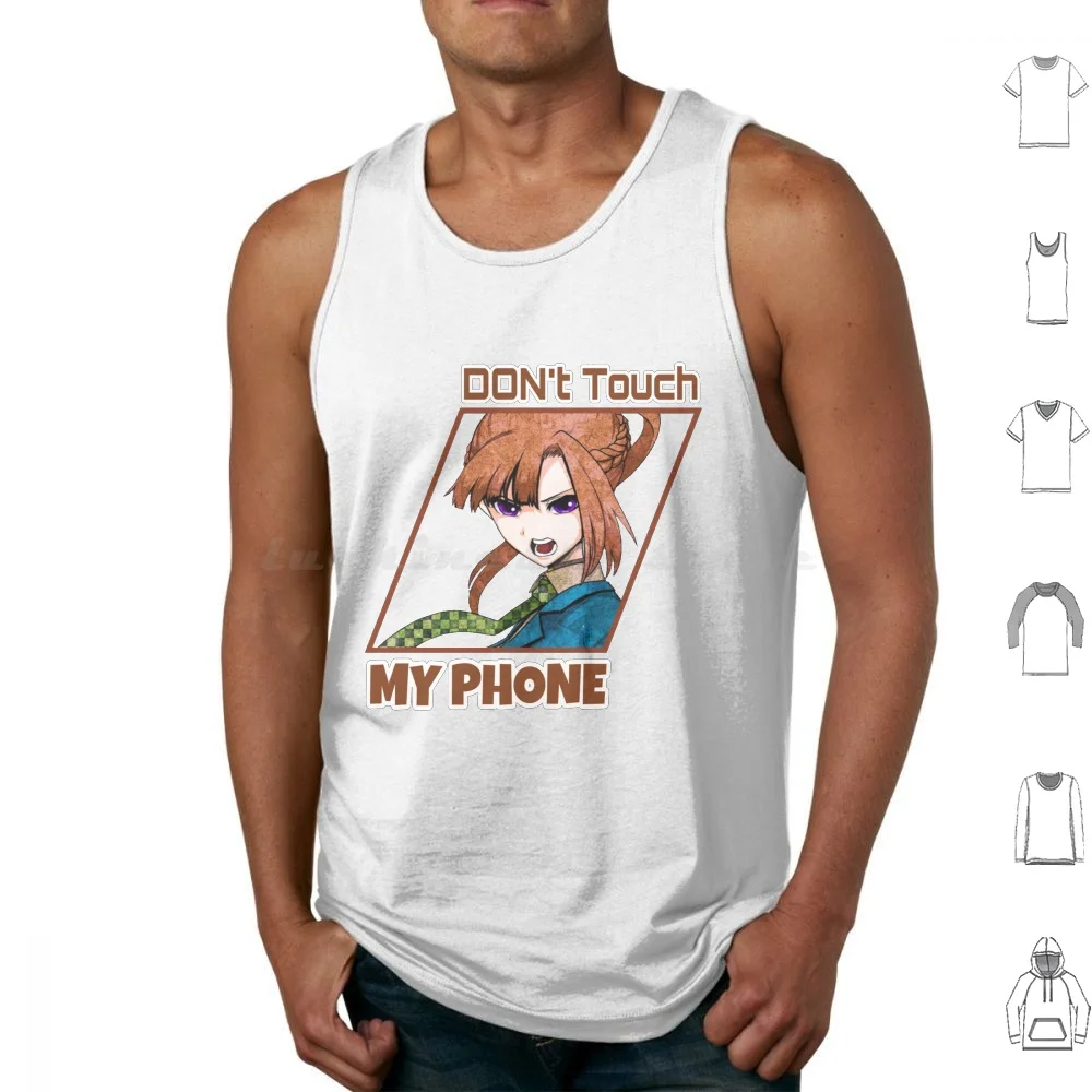 

Your Turn To Die Sara Chidouin Dont Touch My Phone Майки с принтом Хлопок Аниме Сара Chidouin Аниме Сара Chidouin
