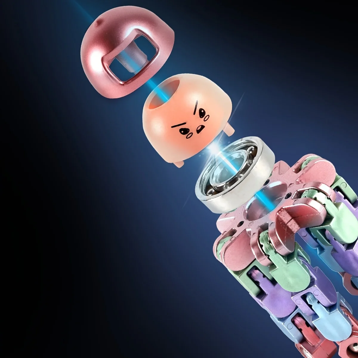 DIY伸縮式ハンドスピナーセット EDCフィジェットトイ ストレス解消 おもちゃ 子供と大人のための楽しいギフト パーティーの部屋の装飾