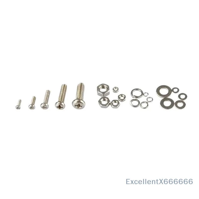 Screw and Nut Assortment Kit 640Pcs Corrosion-Resistant Snap-in M2 to M5 for Automotive Repair Furniture Installation