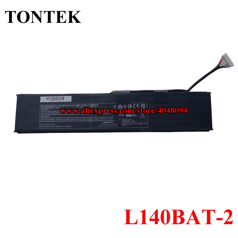 New L140BAT-2 Battery For Gigabyte RC14 U4 Thunderobot 911 MixBook Air System 76 7.7V 36Wh