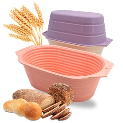 1 piece, foldable silicone bread fermentation basket, oven heat-resistant baking bread dough fermentation basket
