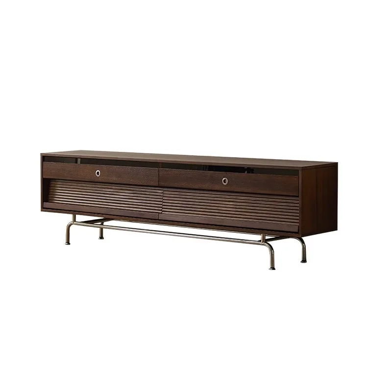 

Solid wood simple retro living room home storage small apartment modern storage TV cabinet