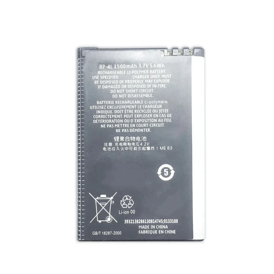 bateria BP-4L 1500 mAh do telefonu Nokia E52 E55 E63 E71 E72 E73 N810 N97 E90 E95 6790 6760 6650 Przenośne baterie gwarancja