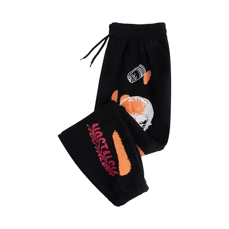 2025 الخريف الشتاء الكرتون الجمجمة المطبوعة Y2K Harajuku الشارع الشهير Sweatpants السراويل Sweatpants غير رسمية Y2K النساء Sweatpants ركض #1