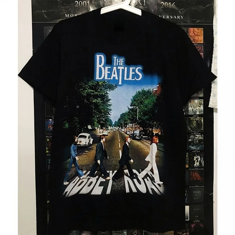 

The Beatles Retro High Street Pure Cotton Printed Short-sleeved T-shirts for Men and Women