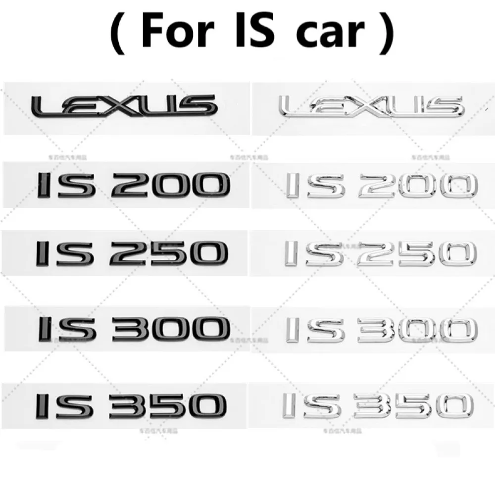

Front or Side or Rear Trunk Badge ABS Sticker For Lexus F SPORT IS car IS200 IS250 IS300 IS350 new style emblem badge stickers