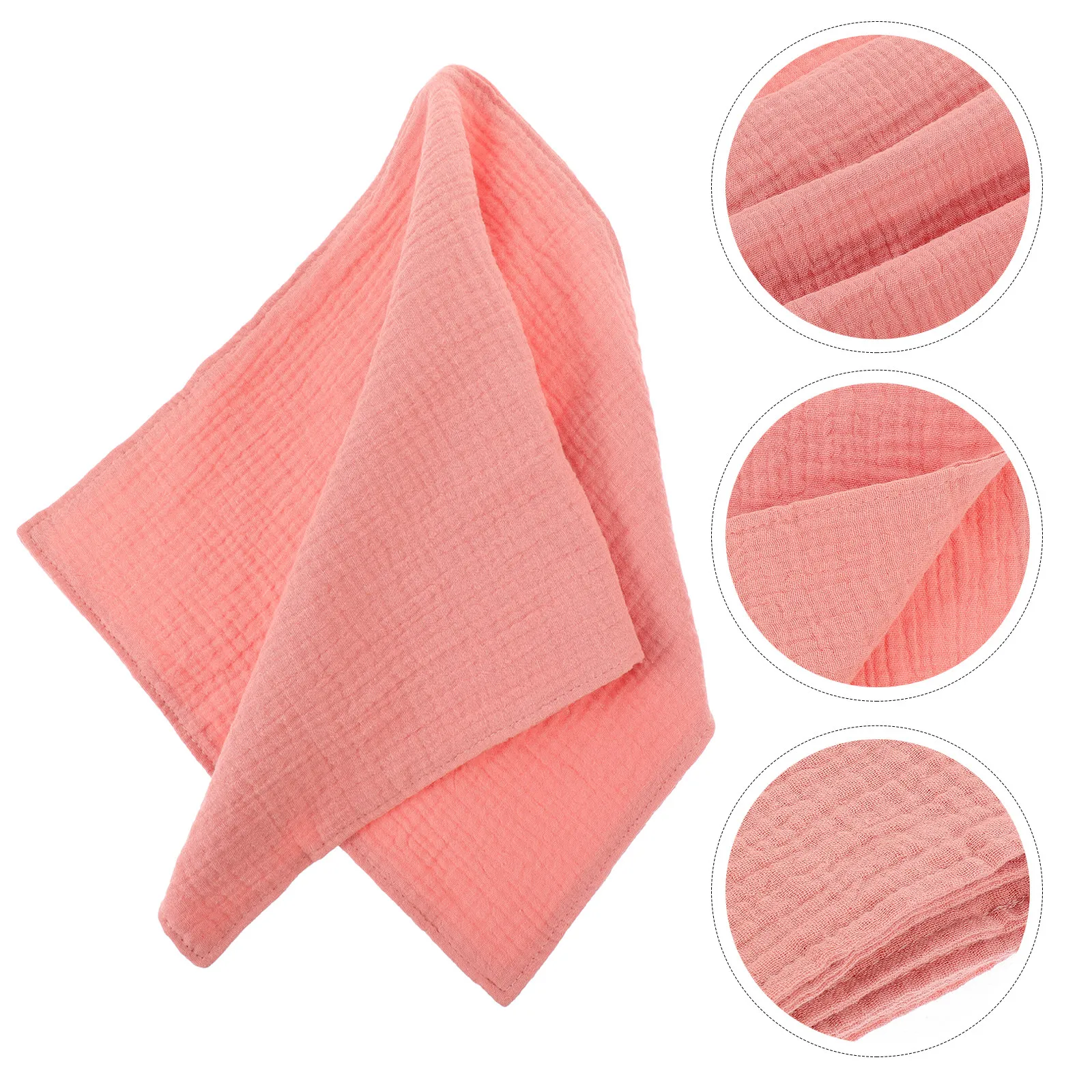 

2Pcs Cotton Baby Burping Cloths Soft Absorbent Washable Burp Cloths for Newborns Shoulder Coverage Travel Portable Reusable