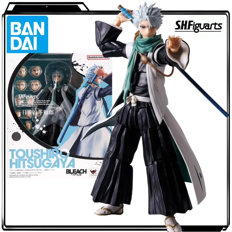 

Bandai Genuine S.H.Figuarts Anime Figure Hitsugaya Toshiro Action Figure Toys for Boys Kids Gift Collectible Model Ornaments