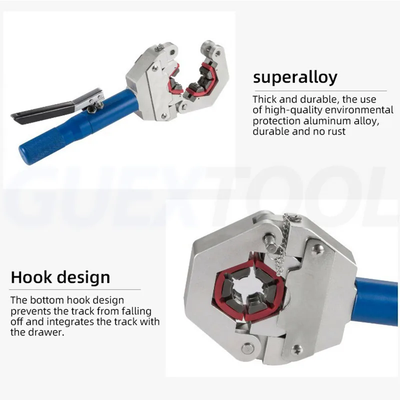 Hydraulic Hose Crimping Tool Manual AC Hose Crimping Kit Car Air Conditioning Repair Kit Portable Handheld Pipe Crimping Machine