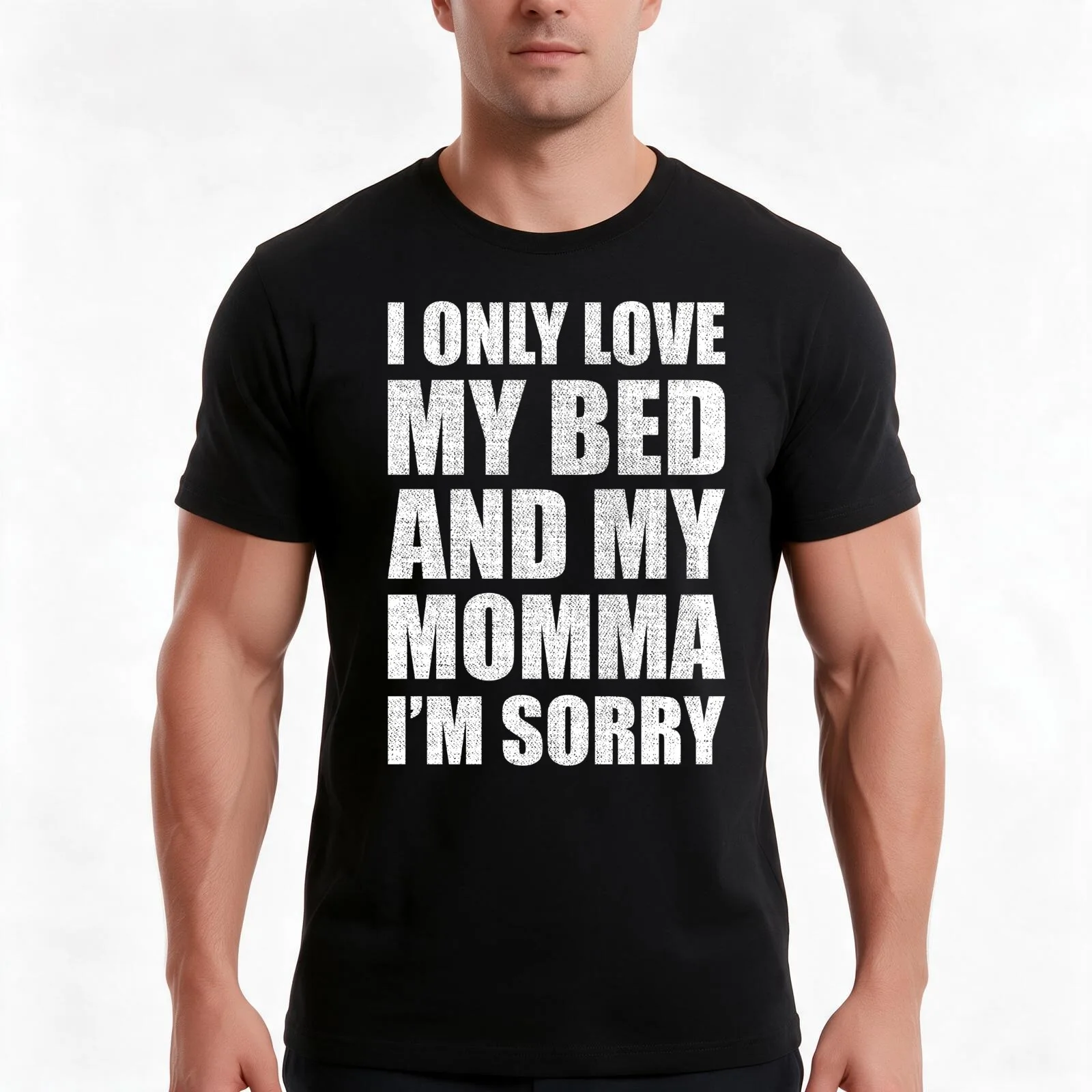 I Only Love My Bed And My Momma I'm Sorry Drake T-Shirt, Summer Casual Cotton Tee, Oversized Streetwear Tops, Unisex Men Women