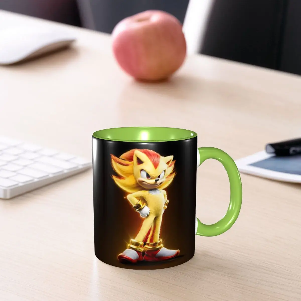Super Shadow Mug Funny Ceramic Coffee Cups Tea Mugs Milk Cup Drinkware Gift for Friends