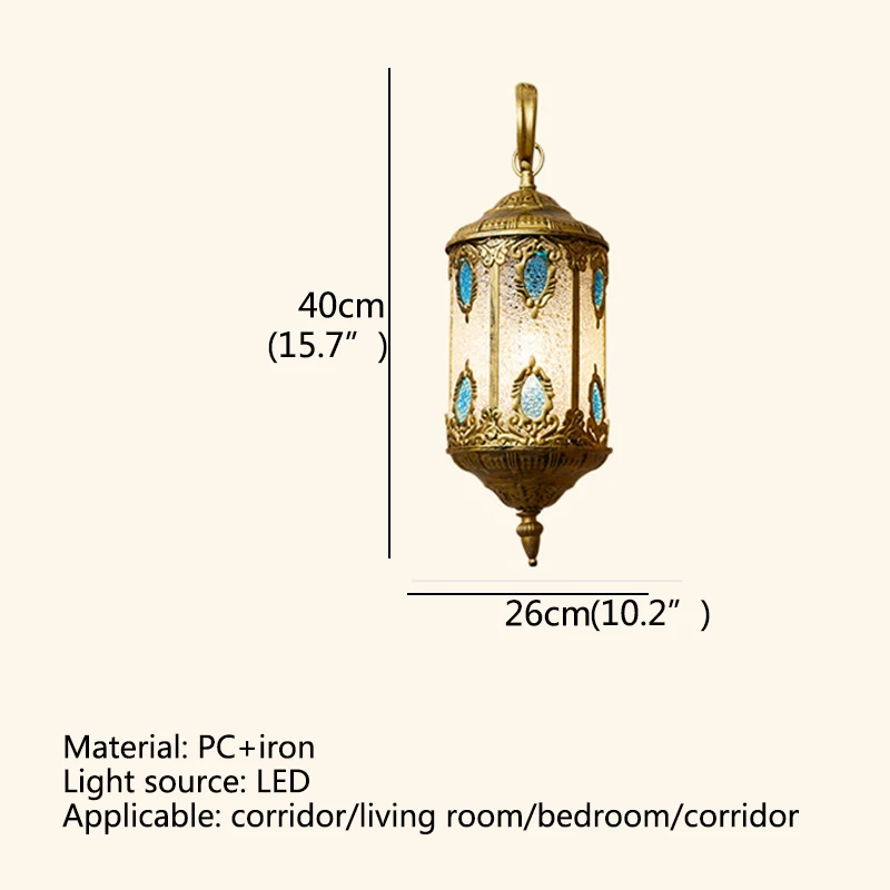 BUNNY Mediterranean Bohemian Style Wall Lamp Interior Creative Light Sconce LED Decor for Home Bedroom