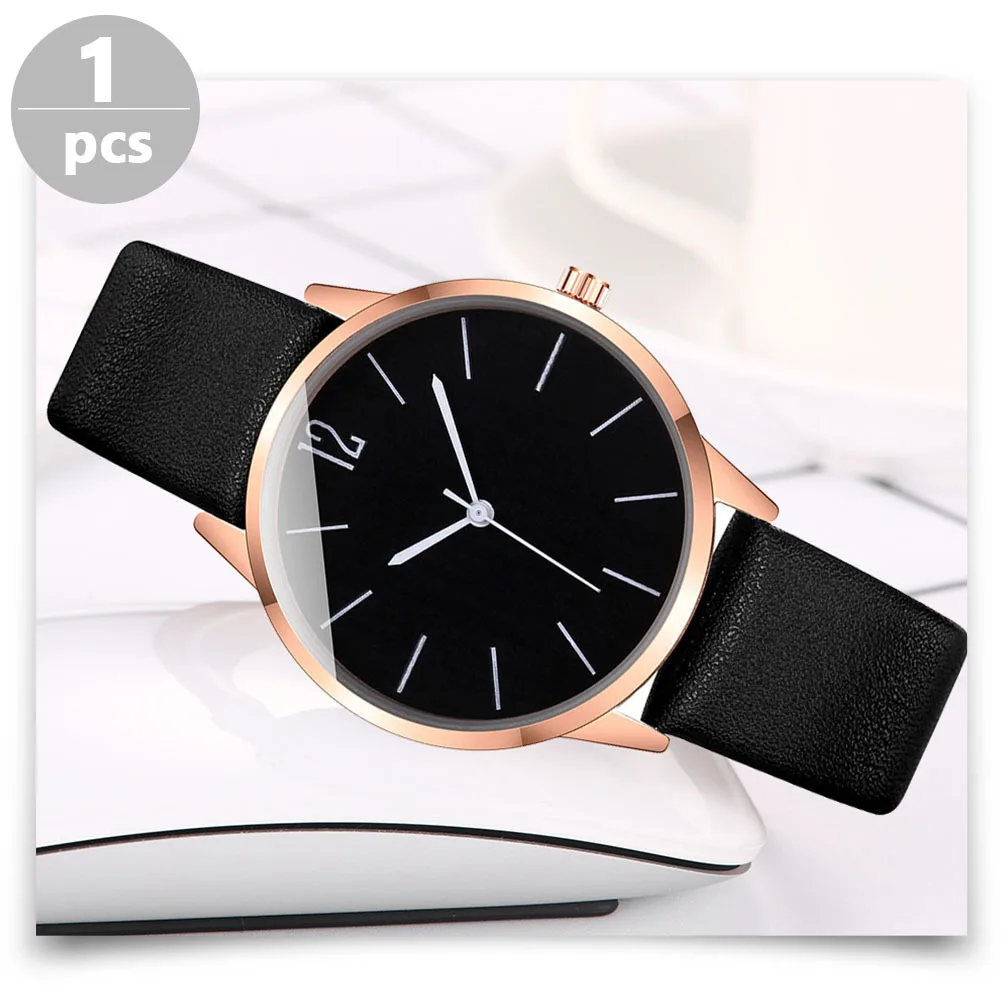 

PU Casual Wrist Watch Women Quartz Fashionable Comfortable Strap Durable Timekeeping Ideal Gift Watch for Women