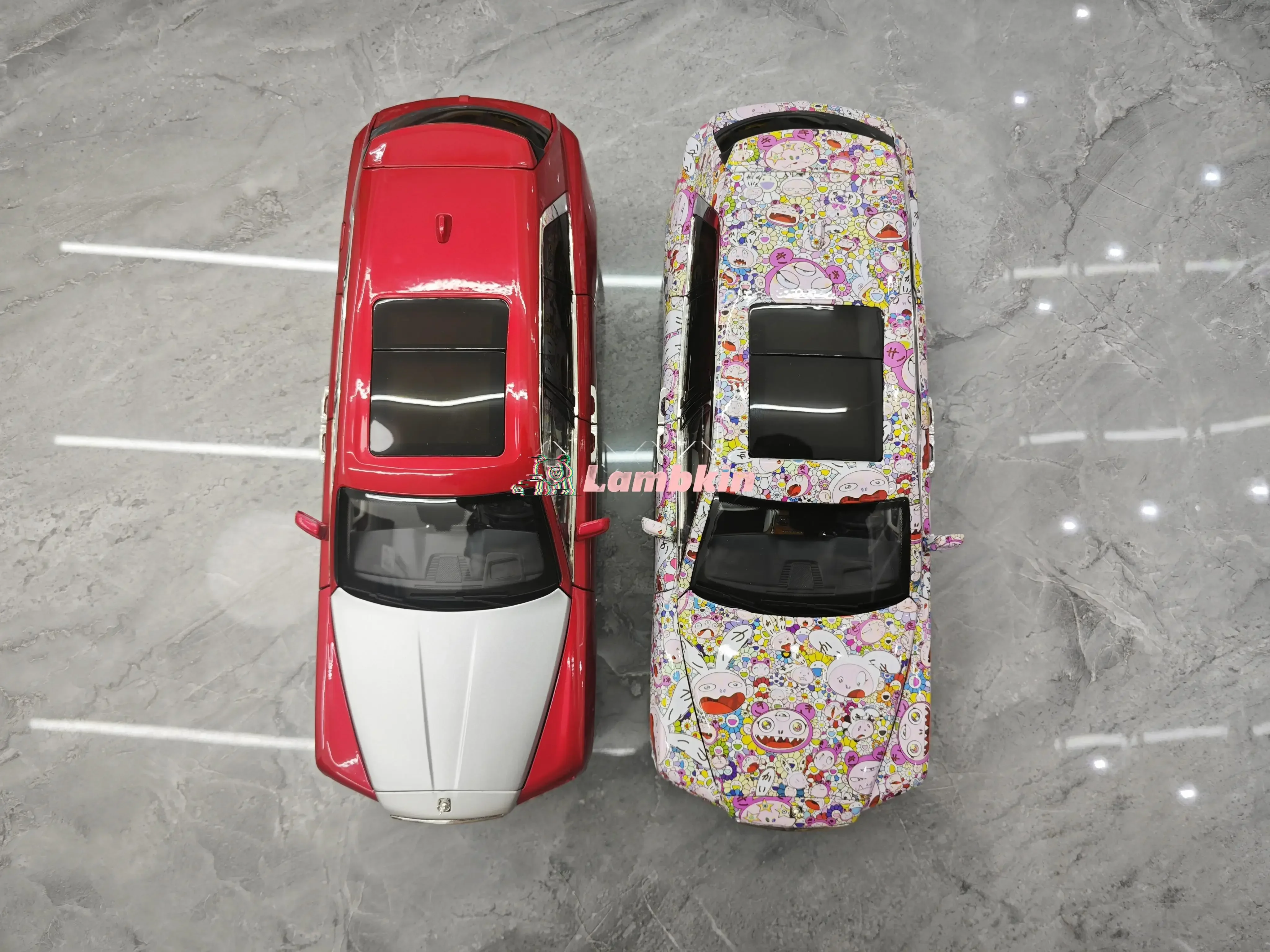 Model Decoration 1:18 Car Model For Rolls-Royce Cullinan BB Edition Limited Replica Alloy Collectible Gifts Sunflower Monopoly